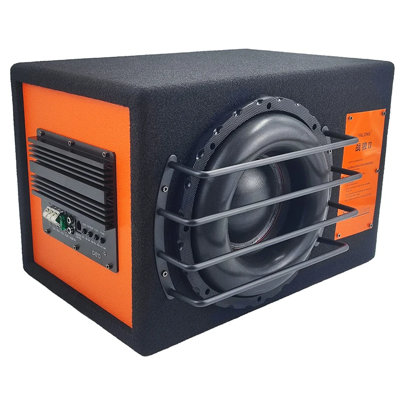 10 Inch DVC  Subwoofer Speaker RMS 300W Class D Car Active Sound Car Speakers Box Car Ported Enclosure Active Subwoofers