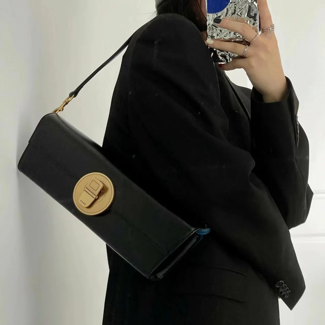 PECO New 2025 Fashion Baguette Bag Easy-to-carry Retro Crossbody Underarm Bag Niche Women's Bag