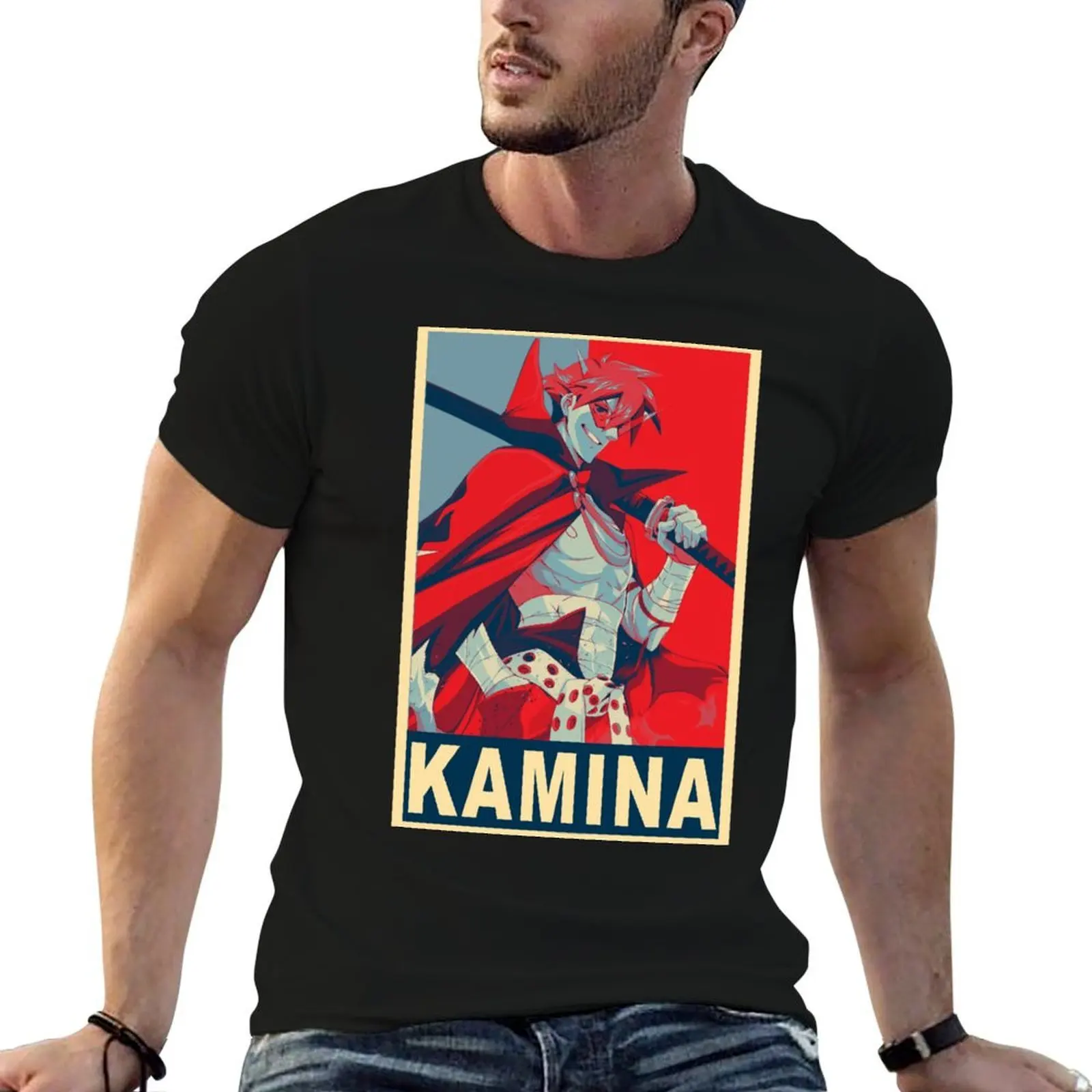 

cotton man man for shirts T-Shirt t t shirts Poster shirt Kamina funny t 100% cotton graphic -