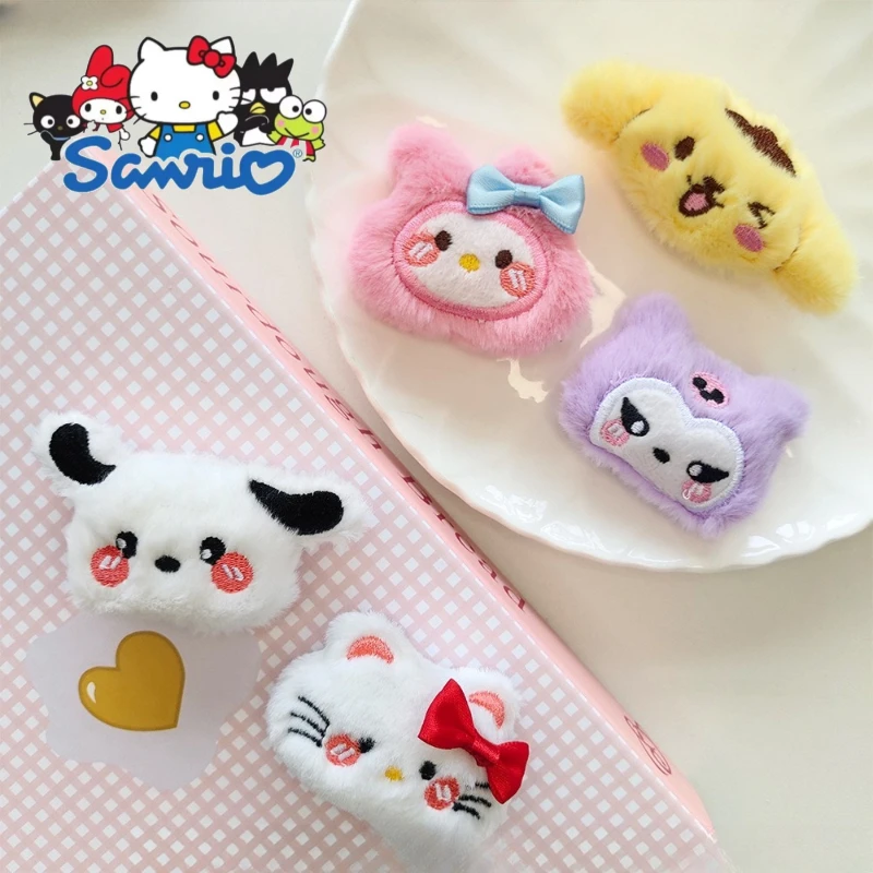 

Мультфильм аниме Sanrio милая кукла HelloKitty Kuromi ручная работа DIY брошь, брелок, заколка для волос, сумка, шарф, аксессуары для одежды, материалы