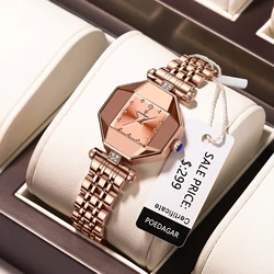 Women Watch Fashion Luxury Stainless Stain Waterproof Quartz Clock Top Brand Rose Gold Ladies Wristwatch Gift Relogio Masculino