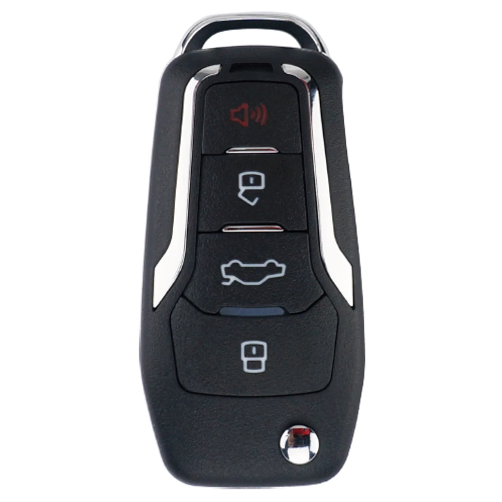XNRKEY Upgraded Flip Remote Key 4D63 Chip 315Mhz for Ford Escape Focus C-Max Transit Car Key with HU101 Blade FCC: OUCD6000022