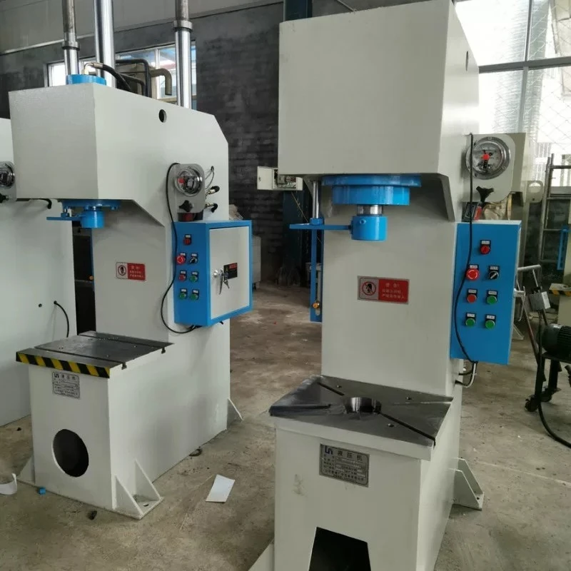 New single column semi-automatic small press foot pedal single arm press correction hydraulic press speed