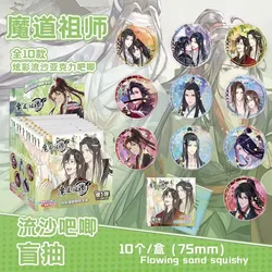 New Manga Grandmaster Of Demonic Cultivation Quicksand Badge Wei Wuxian,Lan Wangji Cartoon Laser Brooch Badges Cosplay Gift