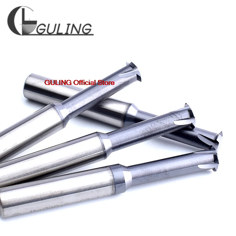 GULING CNC Machine Solid Carbide Single Tooth Thread Milling M1 M1.6 M2 M3 M4 M5 M6 M8 M10 M12 M14 mill mills Cutter