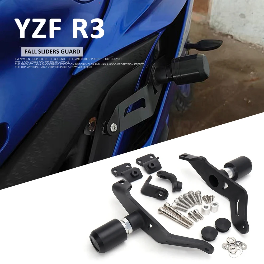 

For Yamaha YZF R3 Frame Slider Crash Protector Motorcycle Accessories Falling Protection Crash Kit For Yamaha YZF-R3 2019-