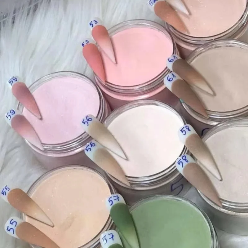 NET.30ml Professionelles nacktes rosa Acryl- und Tauchpulver 1OZ Verlängerungs-/Schnitz-/Tauchpulver für Nagelkunst, 2-in-1-Kristallpulver