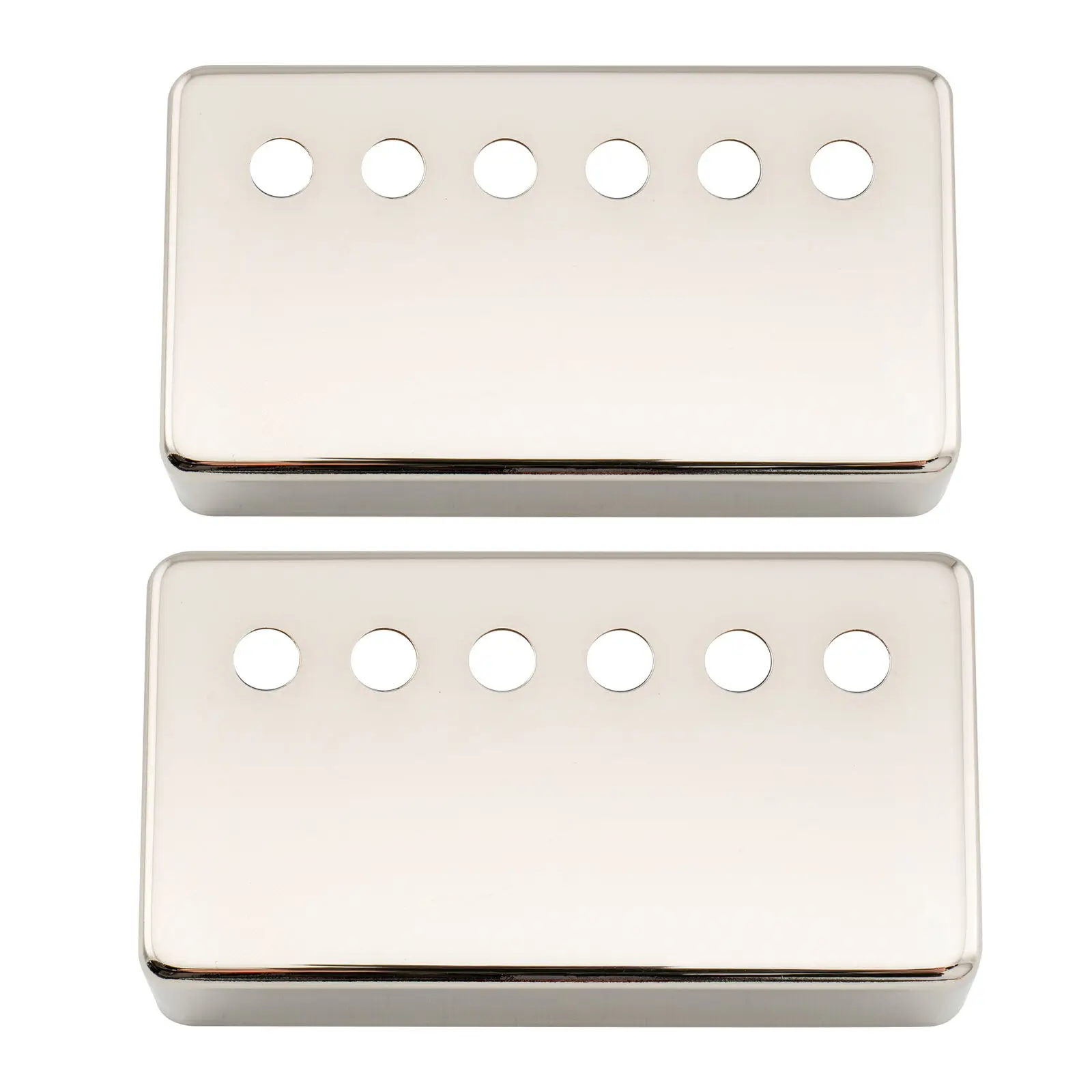 

2Pcs Nickel 49.2mm Nickel Silver Guitar Humbucker Pickup Cover Set