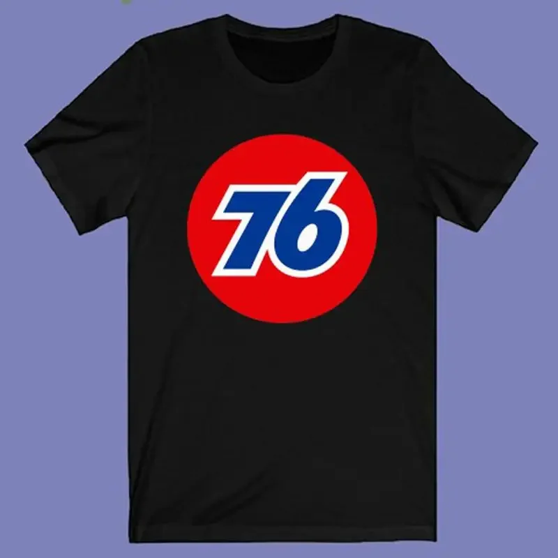 76 Petrol Company Men's Black T-shirt Size S-3XL