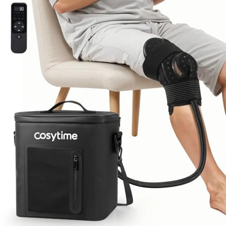 

Cold Therapy Ice Machine for Knee After Surgery, 19 QT Cryotherapy Pain Relief and Recovery System with 3 Speed Levels and 6 Ti