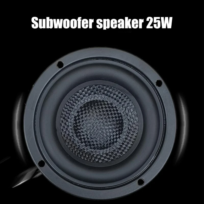  3inch Hifi Subwoofer Speakers Waterproof Low Frequency Response 4OHM 25W