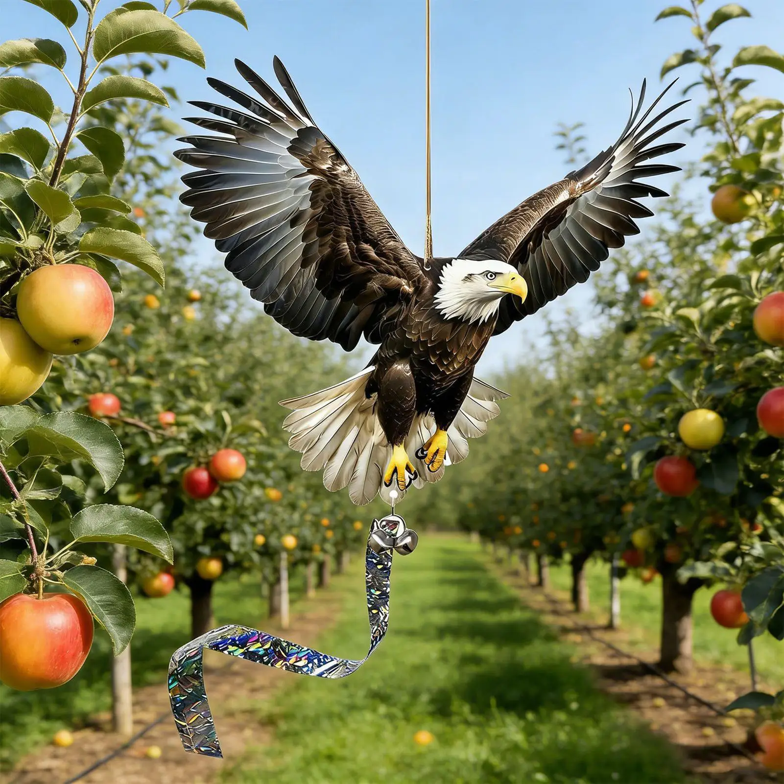 Scare Birds Away Pendant 2D Acrylic Eagle Reflective Protection Devices To Keep Birds Away For Garden Yard Porch Fence Window
