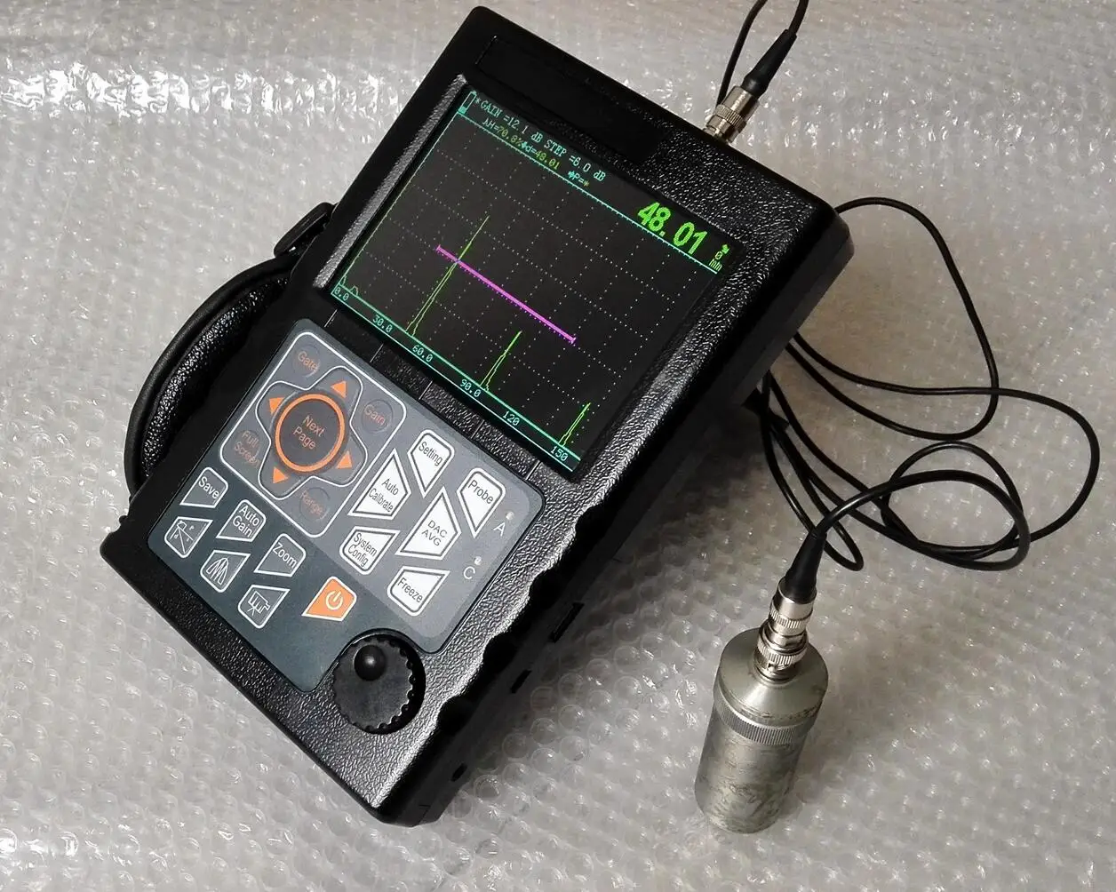 NDT Digital Ultrasonic Flaw Detector YFD300 High-speed capture Automated Calibration Automated Gain Range 0~10000