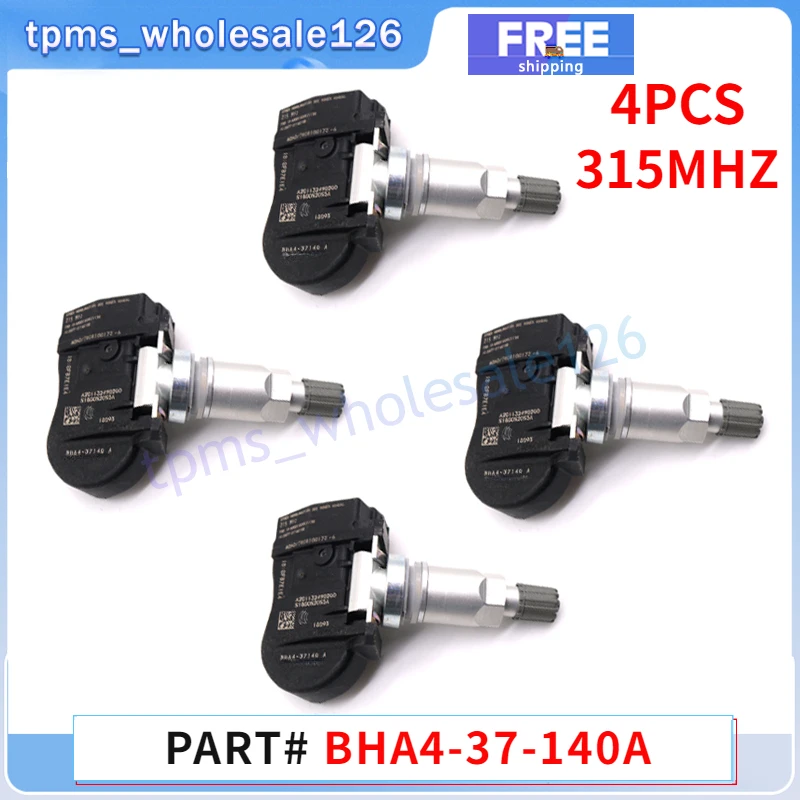 

BHA4-37-140A Car Tire Pressure Monitor System Sensor 4PCS For Mazda 2 3 5 6 CX-3 CX-5 CX-7 CX-9 RX-8 MX-5 TPMS 315MHZ BHA437140A