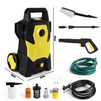 1400W Electric Pressure Washer Cleaner 120Bar High Pressure Jet Wash Patio Car Lance 5L/min Flow Rate Power Washer​