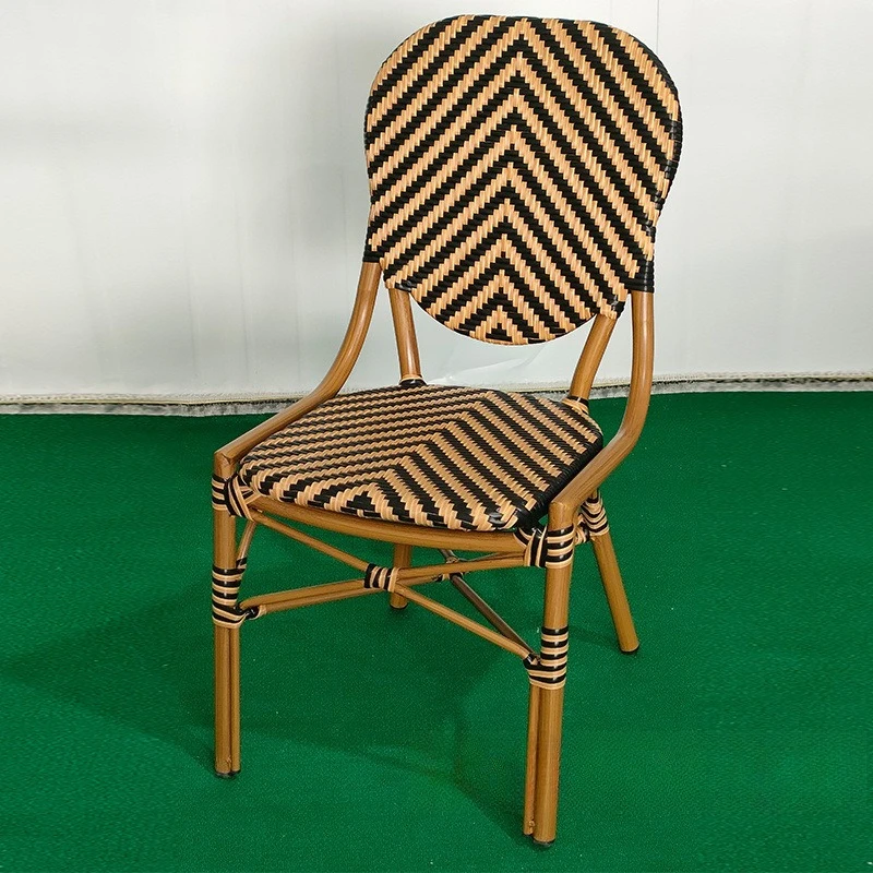 

French bed and breakfast outdoor rattan tables and chairs outdoor balcony cafe rattan chairs restaurant bamboo retro rattan