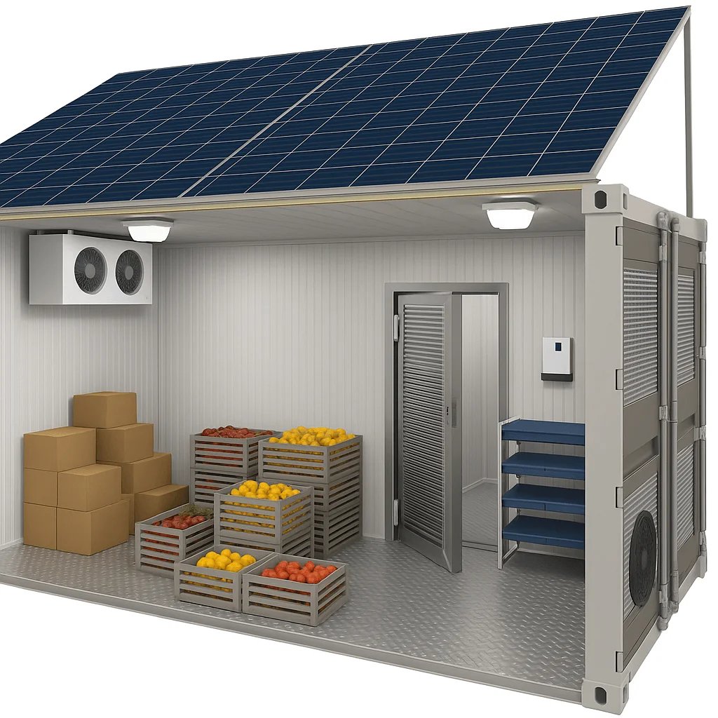 FOODLINE Solar Powered Refrigerated Container low energy consumption for fishing port perishable goods preservation unit