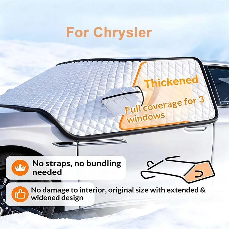 For Chrysler 300 300C 2005 2006 2007 2008 2009 2010 2011 Thick Magnetic Anti Frost Freezing Car Snow Cover Windshield Sunshades