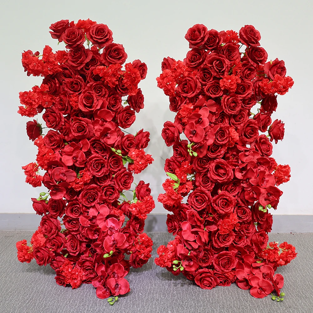 

Роскошная искусственная цветочная композиция из роз 2/1 м, 5D, красная, для свадебного декора, оформления мероприятий, оформления сцены, дорожек, напольных украшений. Доступны индивидуальные цвета.