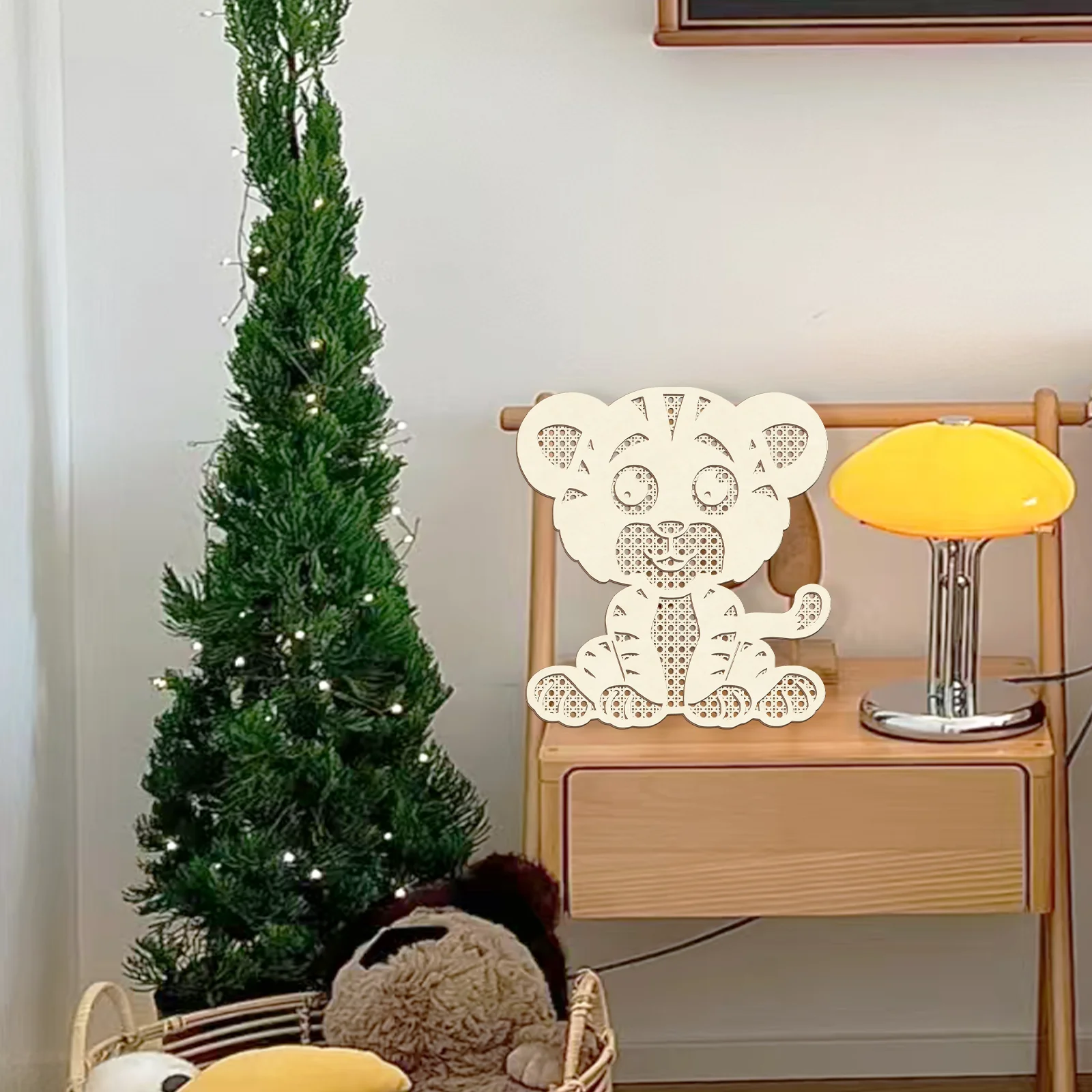 

DIY Wooden Giraffe Wall Decor - 33.7x22.9cm Unpainted Animal Craft Kit for Custom Painting, Kids Room Nursery Decor