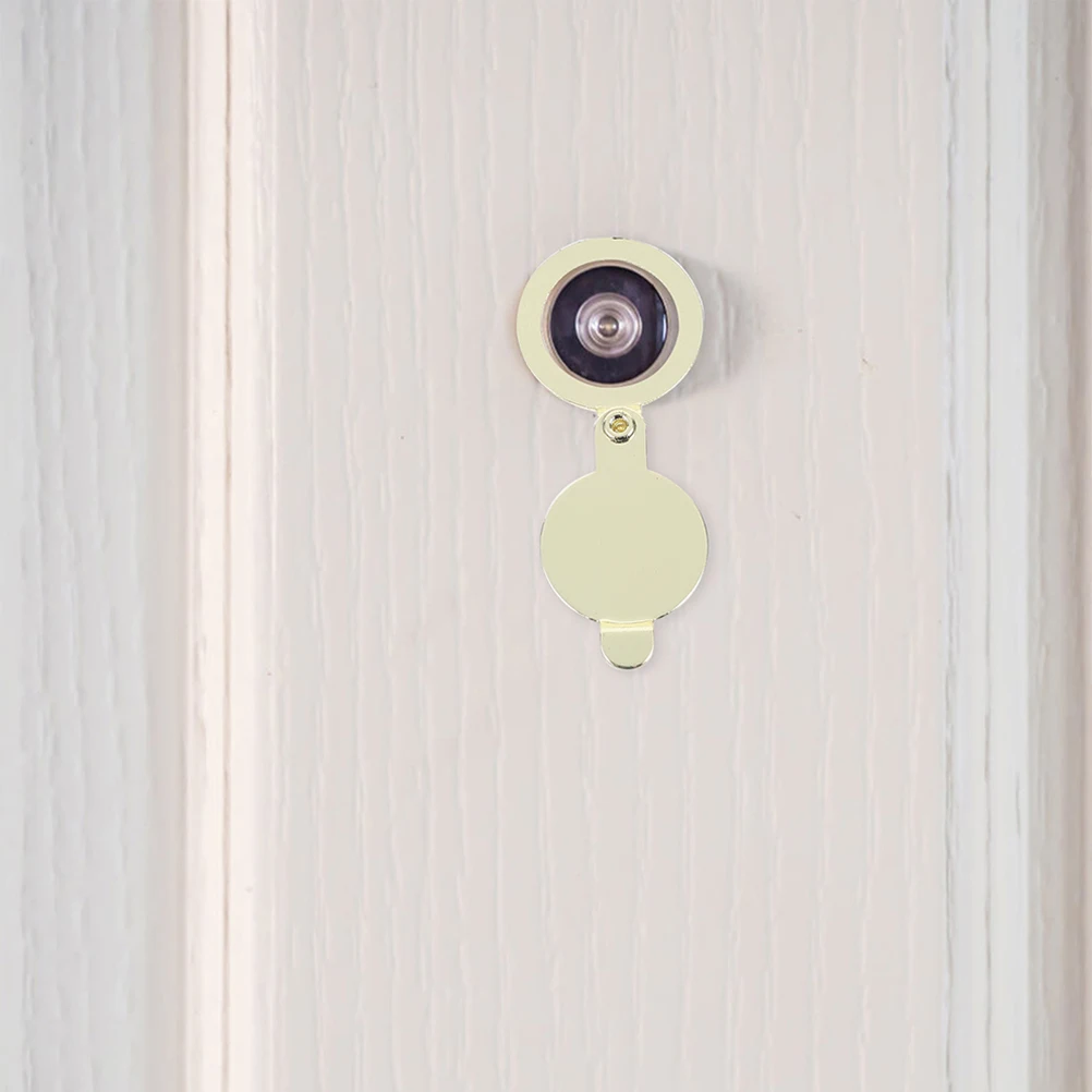 2 pezzi Cat Eye Cover posteriore Tappo per visore per porta in rame massiccio Privacy Spioncino Protezione Anti Accessori per porte di casa