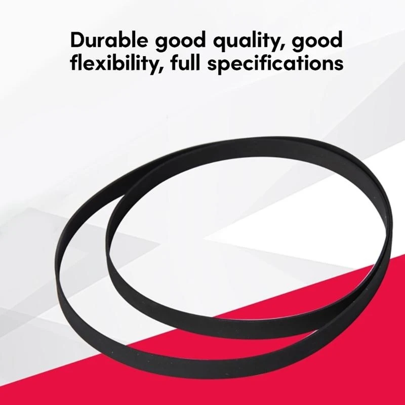 Reliable Rubber Turntable Belt Replacement Long lasting Recorder Rubber Belt Easy to Install 345mm/214mm/209mm/183mm