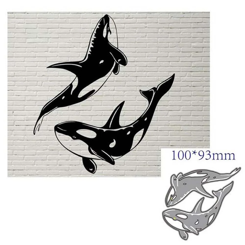 Animals fish shrimp water birds Metal cutting Dies DIY Scrapbooking Album Paper Card decoration Embossing Handicraft template