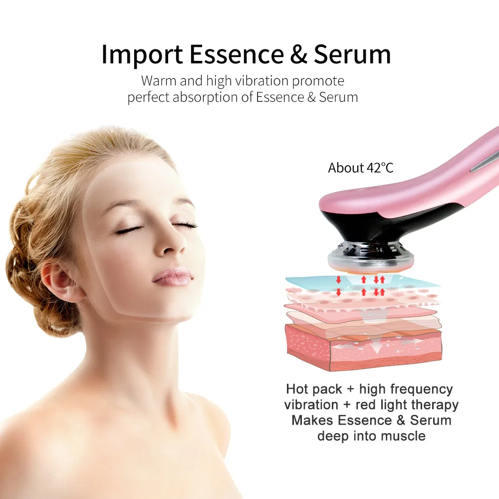 Bibliothèque intelligente OEM ODM, masseur Facial multifonction 5 en 1, dispositif de soins chauds et frais, Machine de Lifting du visage, offre spéciale