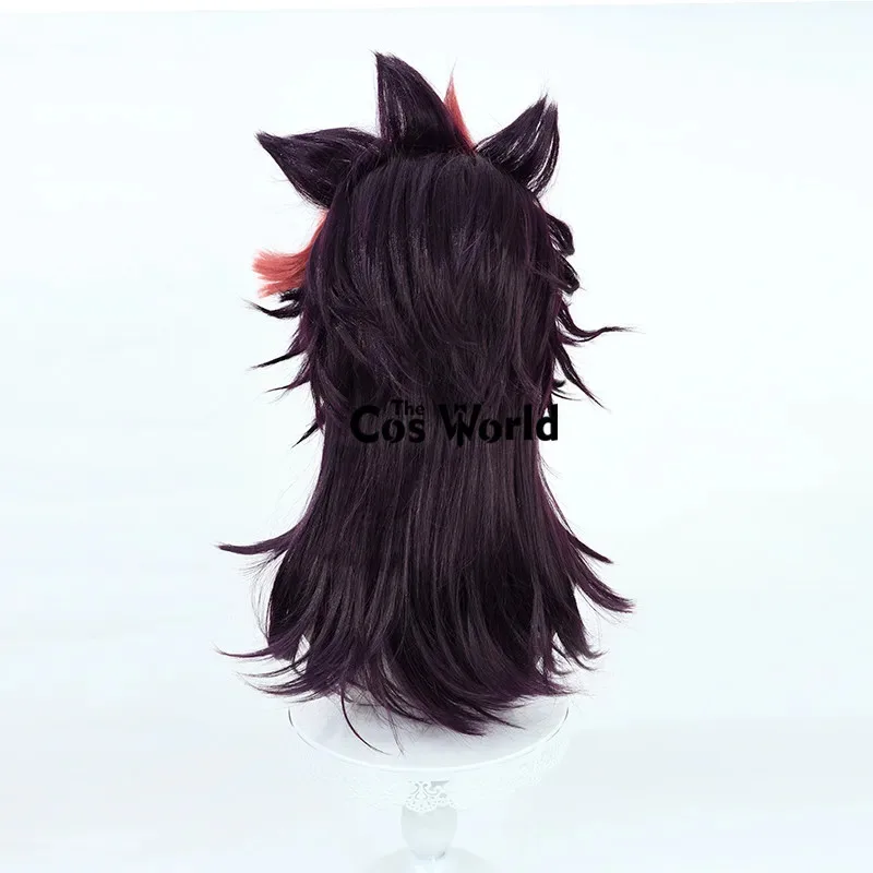 الساحرة من ميركوري غويل جيتورك 50 سنتيمتر طويل مجعد أنيمي تأثيري الباروكات الألياف مقاومة للحرارة الشعر الاصطناعية + غطاء شعر مستعار