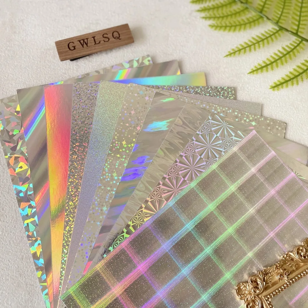 10Pcs Silver Hologr…