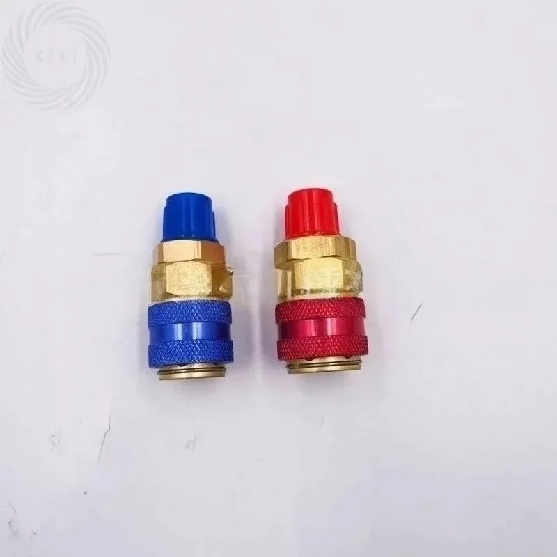 

Для 2 шт. Freon R134A H/L автоматический разъем быстрого соединения латунные адаптеры кондиционер хладагент регулируемый коллектор переменного тока