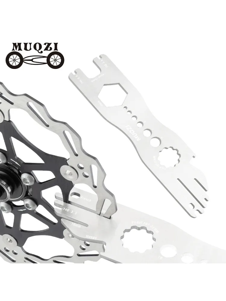 AliExpress NONE MUQZI 9-in-1 Bike Multi-tool Disk Brake Rotor Alignment Truing Tool Pedal Removal Valve Core Repair Spoke Cassette Wrench