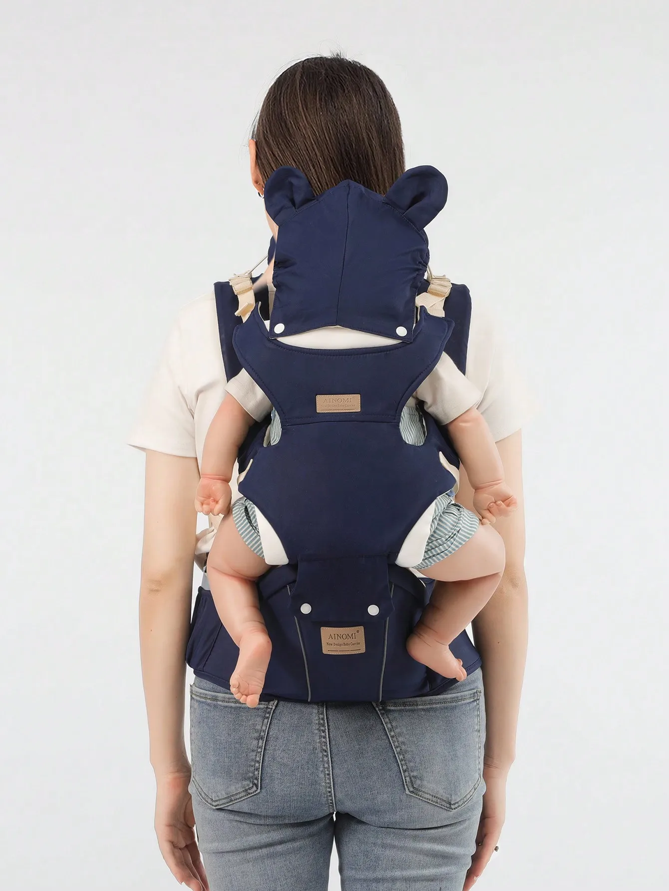 多機能ベビーキャリア：クロスフロント-バックスタイル、ハンズフリーデザイン、調節可能な前向き抱っこ紐、乳幼児向け