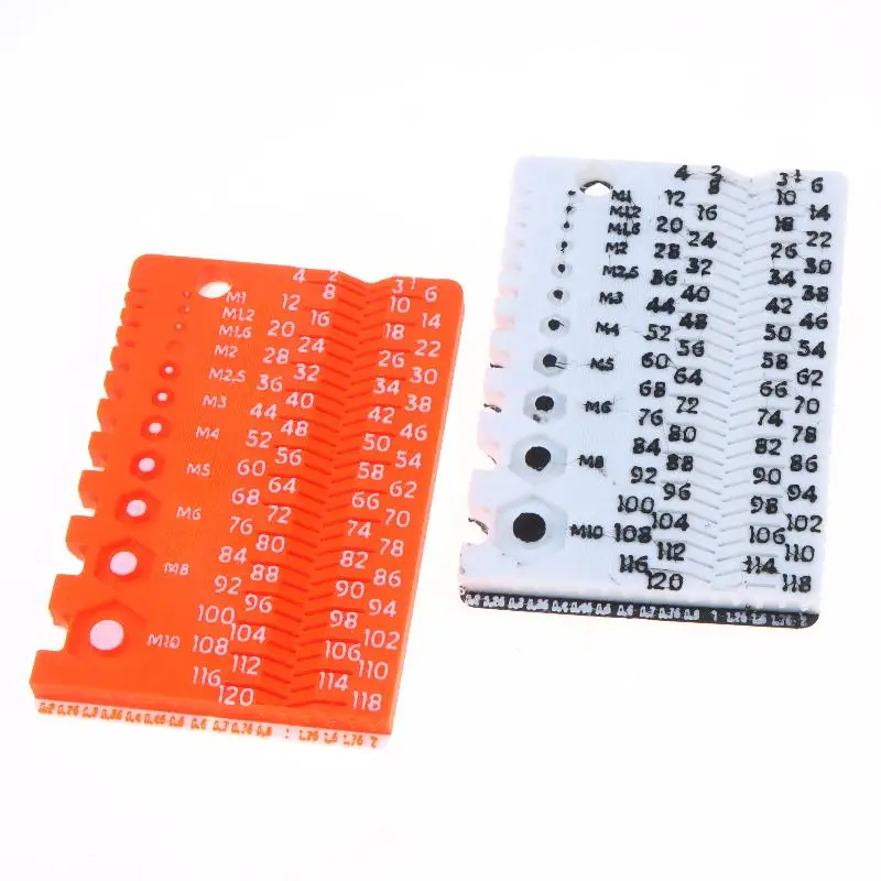 Portable M1-M10 Bolt & Screw Measuring Tool High Precision Workshop Gauge for Industrial Factory Maintenance Use