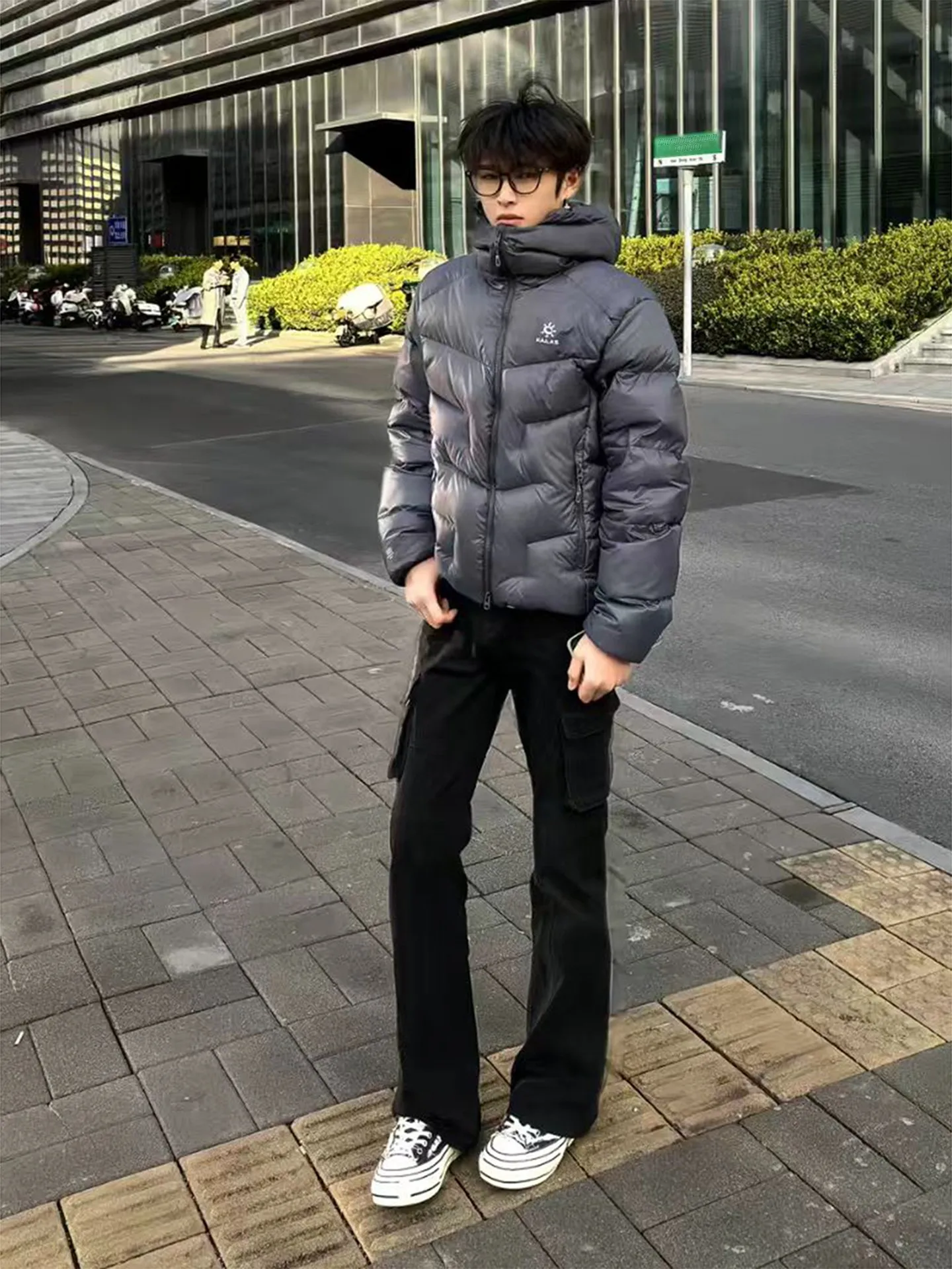 

Мужские рабочие брюки Bla Fce с прямым кроем и подкладкой, осенне-зимние, в американском ретро-стиле, облегающие джинсы с множеством карманов