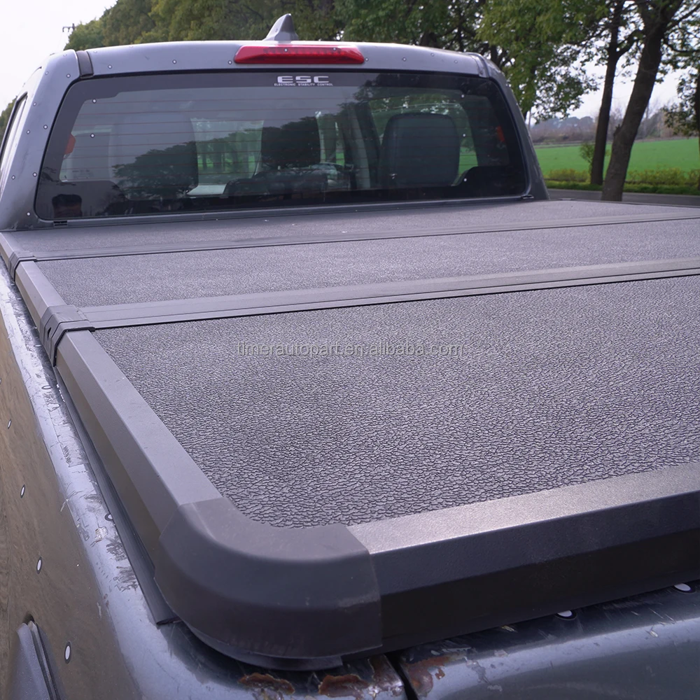 Custom 4x4 Offroad Pickup Truck Bed Specific Installed Folding Tri Fold Covers For HILUX