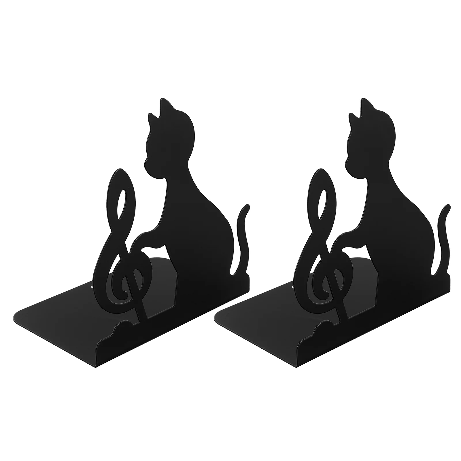 

Books Black Cat Bookend Bookends Adornment for Office Home Desk Stoppers Shelves Supports