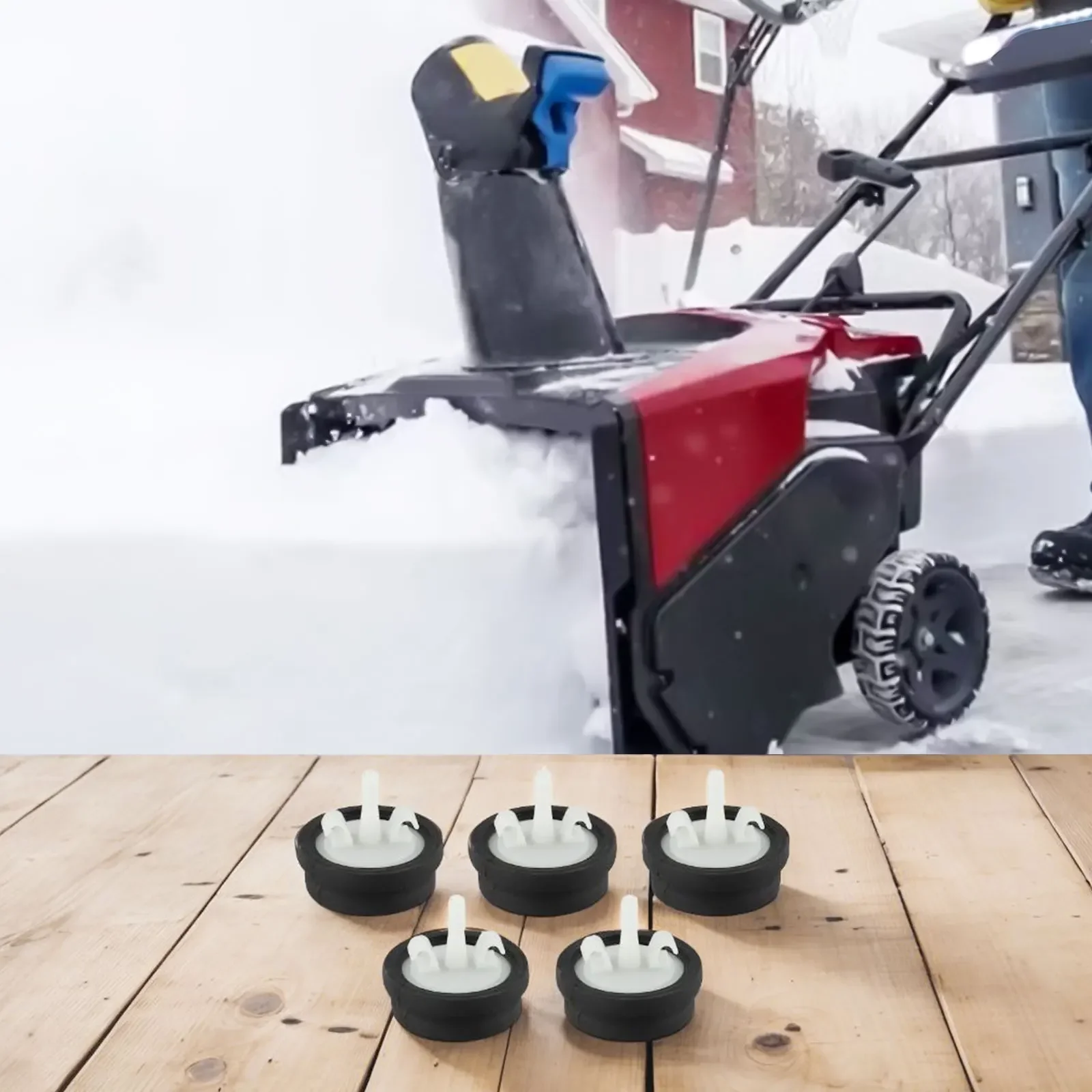 66-7460 For Primer Bulb For Toro Snowblower Includes 5 Bulbs And 5 White Body Bases For Repeat Replacement Use