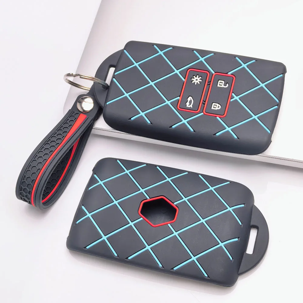 Key Cover for Renault Arkana Captur Koleos Kajar Megane Clio Symbol Talisman Anti-Scratch Shockproof Soft Grip Button Friendly
