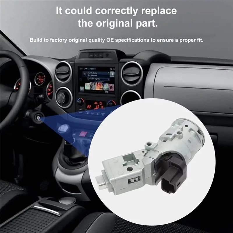 Durable-4162.AG 4162.PT Ignition Starter Barrel Lock Switch With 2 Keys For Citroen C2/C3 Picasso C4/C6 Berlingo N0503458