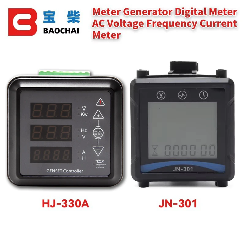 

HJ301 HJ330A Meter Generator Digital Meter AC Voltage Frequency Current Meter Genset Accessories Spare Parts HJ330A