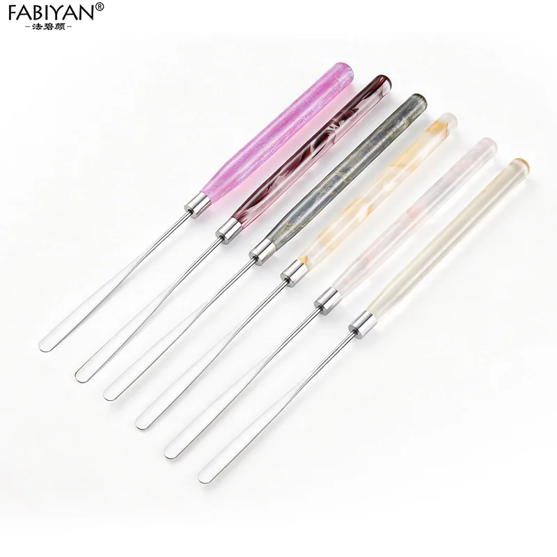 Multifunctional Spatuler Stick Stainless Steel Head Cream Foundation Mixing Tool Nail Art Tool