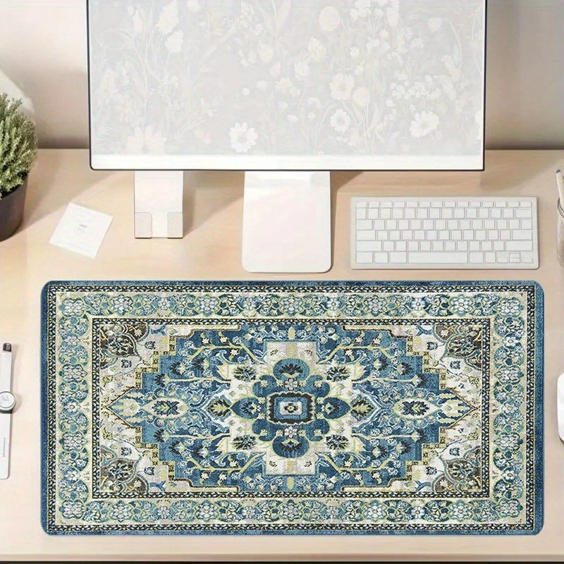 

Retro floral design, Persian-style mouse pad, rubber base, washable and anti-slip, high-quality computer accessories
