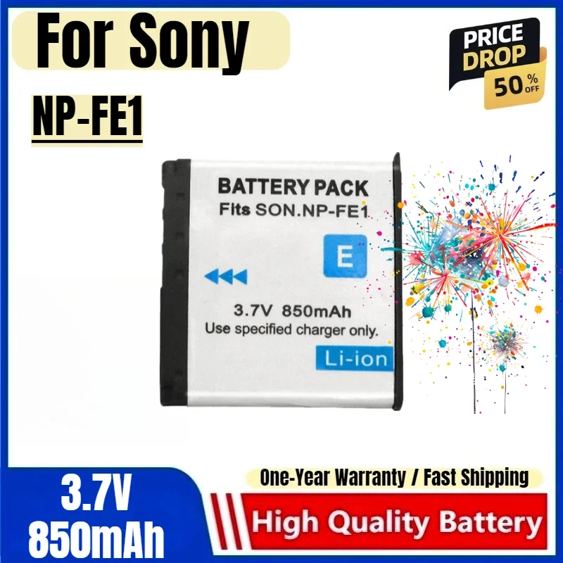 NP-FE1 Battery 3.7V 850mAh Rechargeable Batteries and Chargers for Sony DSC-T7 Lithium Battery Micro Single Camera Battery