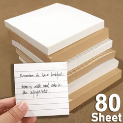 80Sheets Sticky Notes Pad Reusable Study Paper Sticker Posted It Sticky Note Pads Notepads For School Stationery Office Supplies