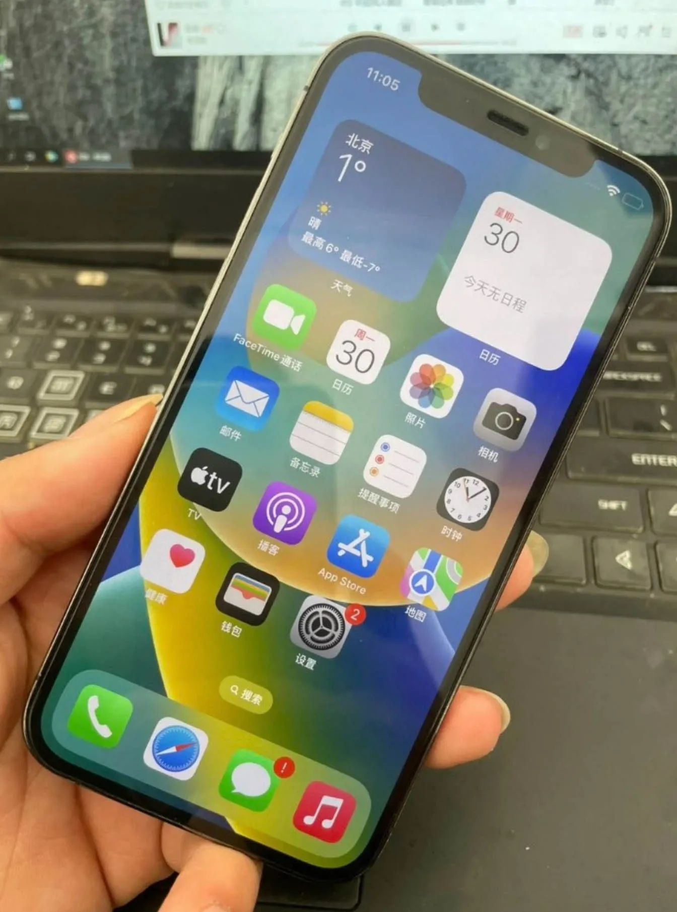 هاتف Apple iPhone 12 Pro الأصلي غير مقفول بذاكرة وصول عشوائي 6 جيجابايت 128/256 جيجابايت ROM 6.1 بوصة معرف الوجه NFC Super Retina XDR OLED شحن سريع 5G هاتف محمول