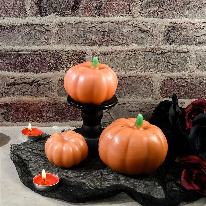 Pumpkin Candle Silicone Mold DIY Aromatherapy Soap Candle Plaster Epoxy Resin Mold Halloween Home Decor Crafts Casting Mould