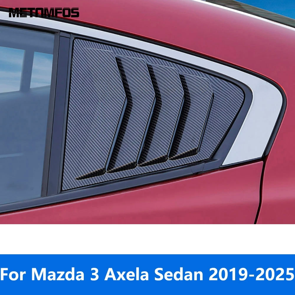 

Для Mazda 3 M3 Axela Sedan 2019-2023 2024 2025 углеродное волокно, жалюзи, спойлер, боковая вентиляционная крышка, накладка, аксессуары