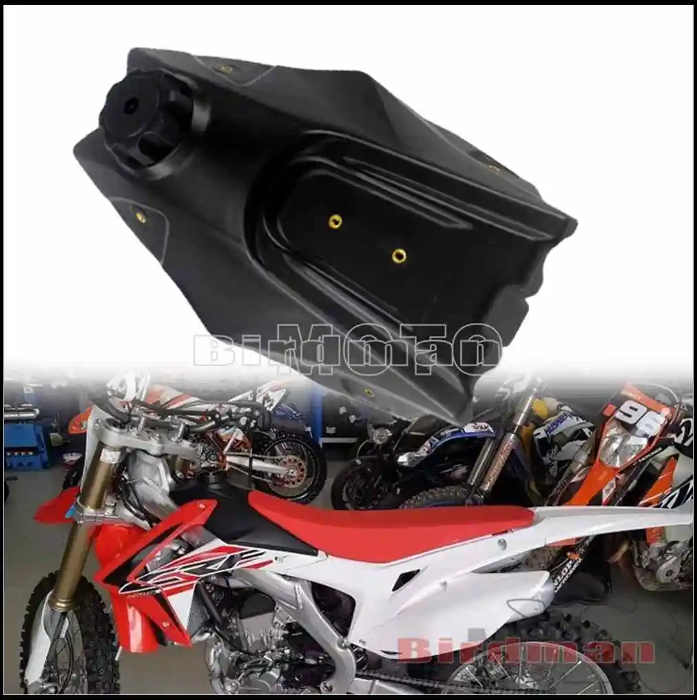 Motorcycle Plastic Fuel Tank For Honda CRF 250R CRF250R 2014-2017 CRF 450R CRF450R 2013-2016 MX Motocross Dirt Pit Bike Gas Tank
