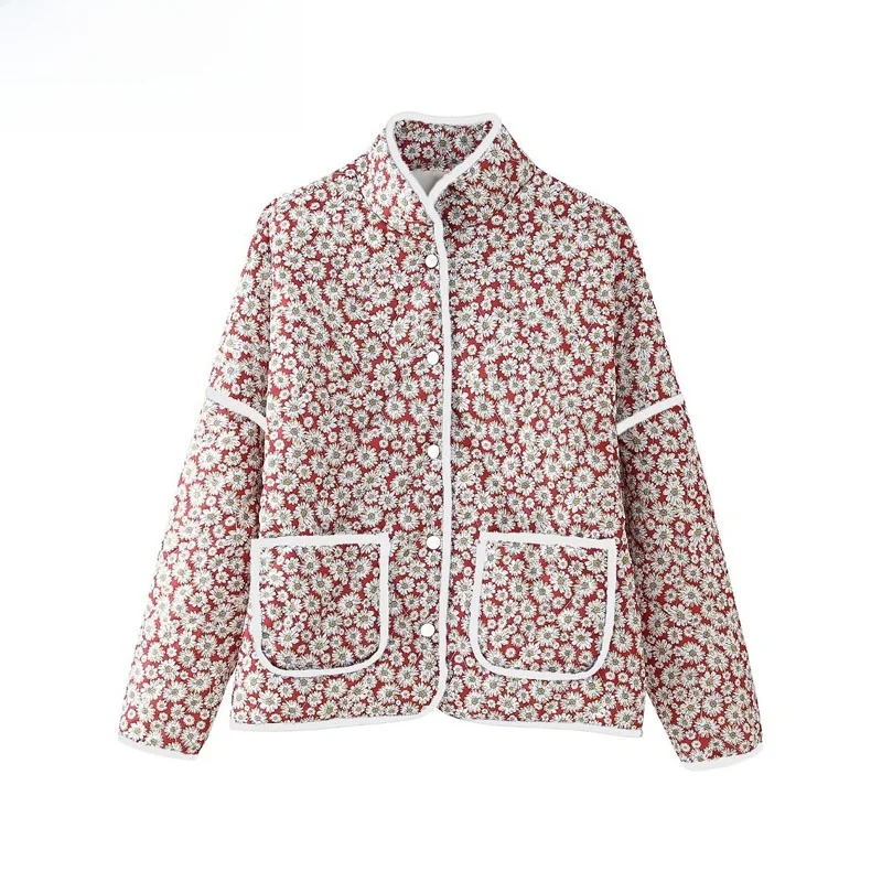 

ZBZR Autumn New Women's Faionable Casual Versatile Cotton Jaet Small Orchid Bule Outerwear Street Sle All G